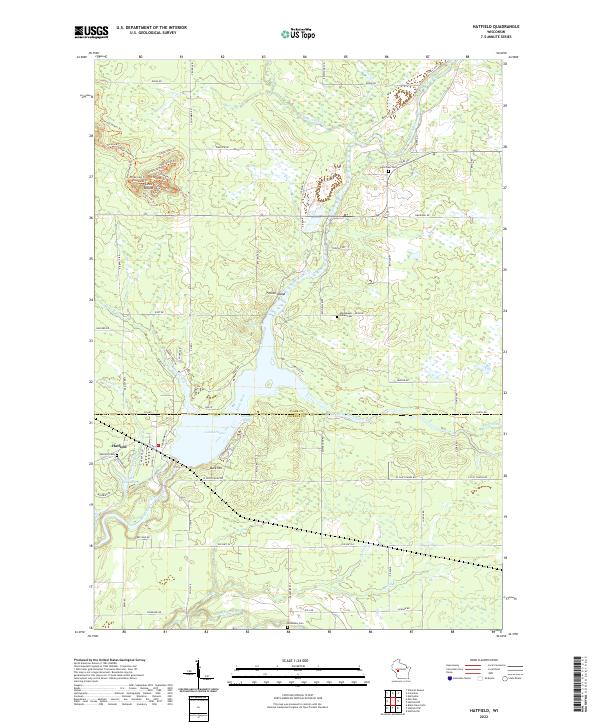 Hatfield topographic map thumbnail
