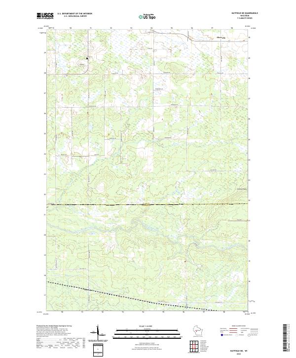 Hatfield NE topographic map thumbnail
