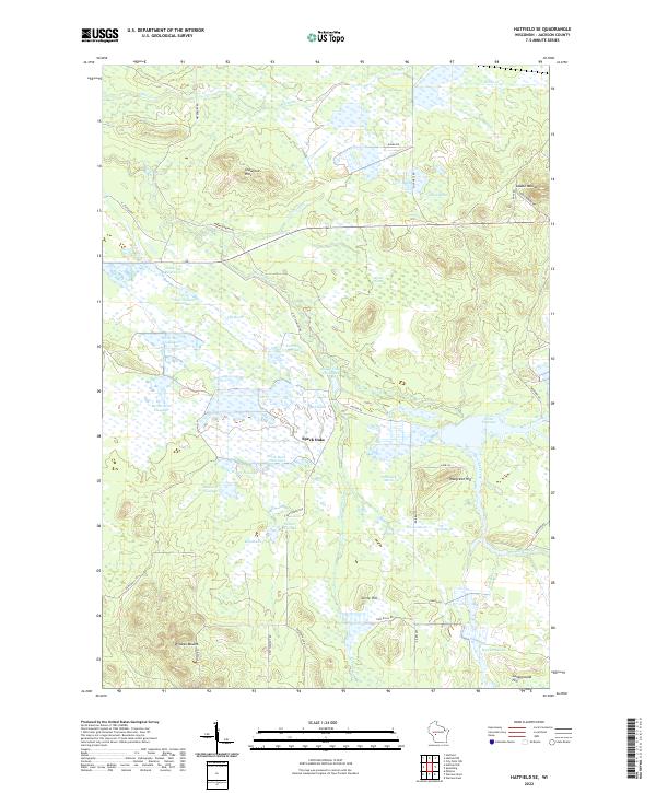 Hatfield SE topographic map thumbnail