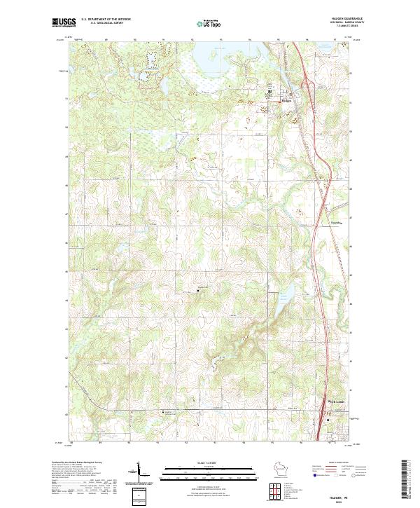 Haugen topographic map thumbnail