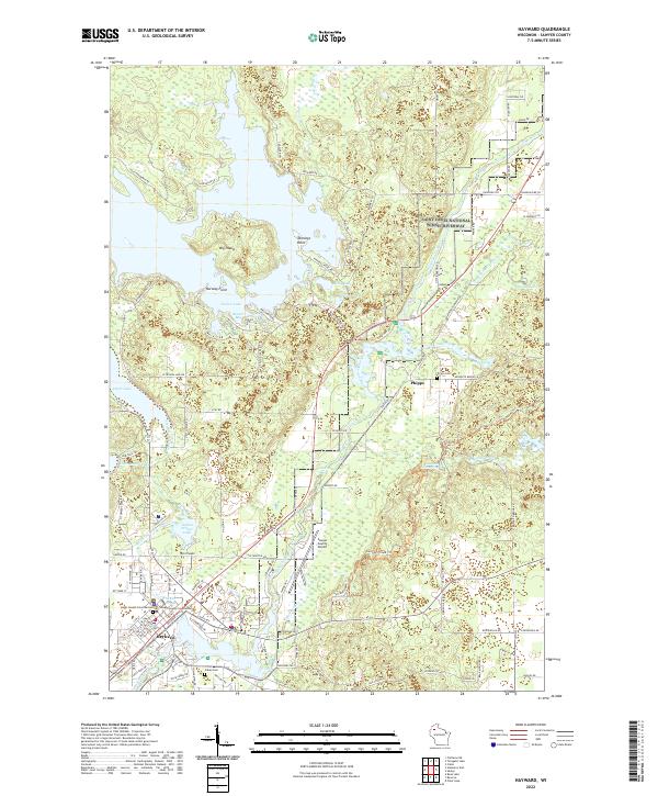 Hayward topographic map thumbnail
