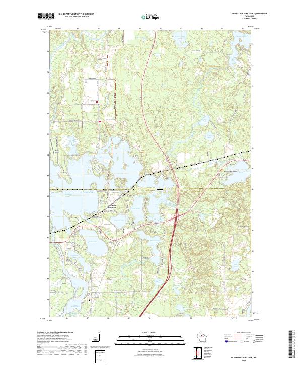 Heafford Junction topographic map thumbnail