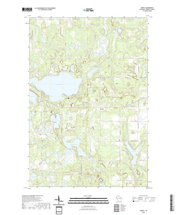 Hertel topographic map thumbnail