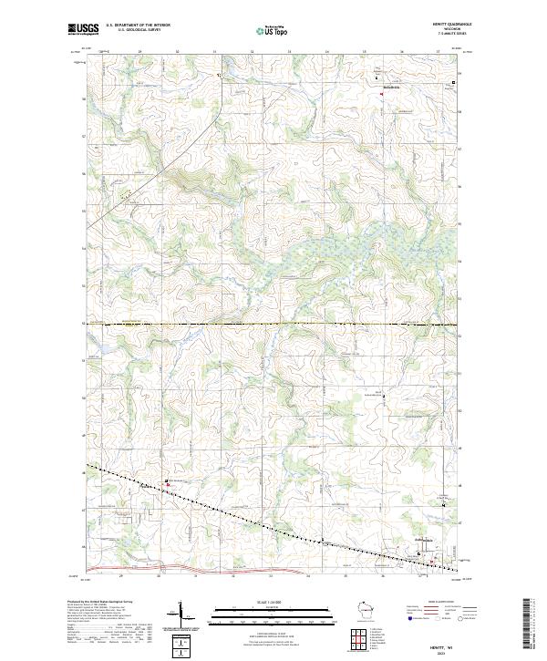 Hewitt topographic map thumbnail