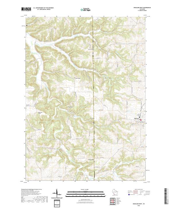 Highland West topographic map thumbnail