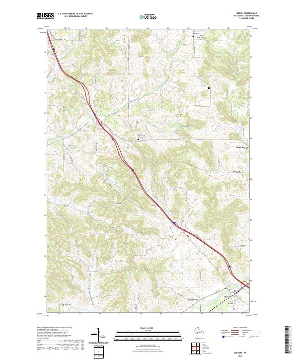 Hixton topographic map thumbnail