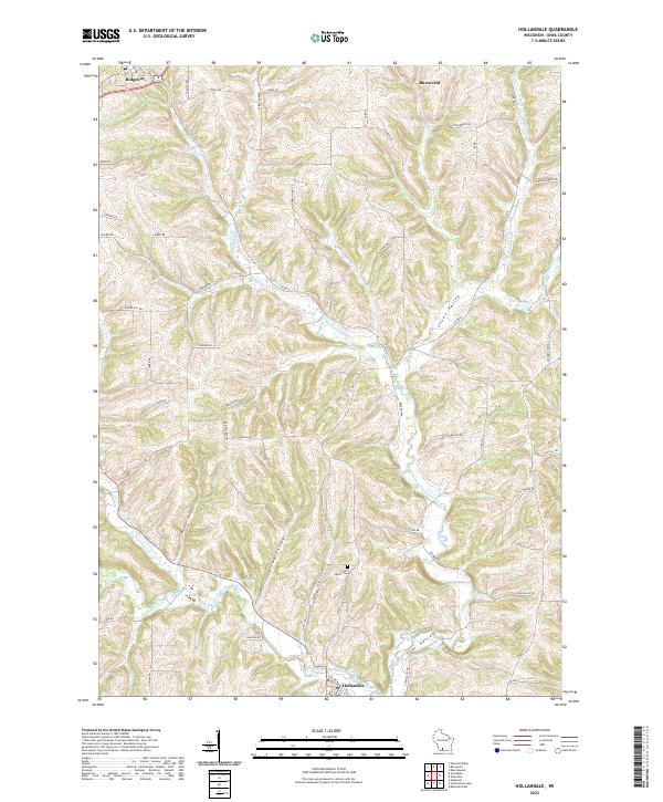 Hollandale topographic map thumbnail