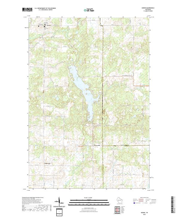 Huron topographic map thumbnail