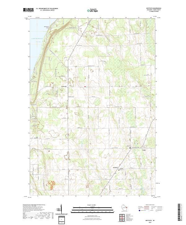 Institute topographic map thumbnail