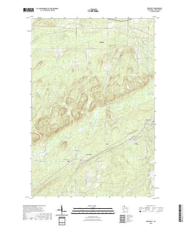 Iron Belt topographic map thumbnail