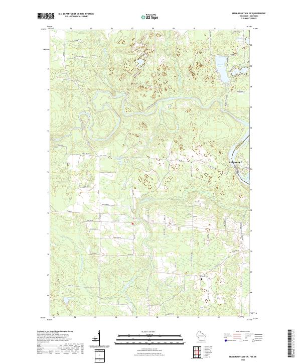 Iron Mountain SW topographic map thumbnail