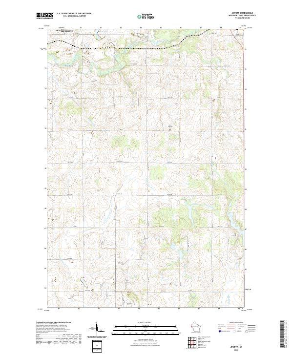 Jewett topographic map thumbnail