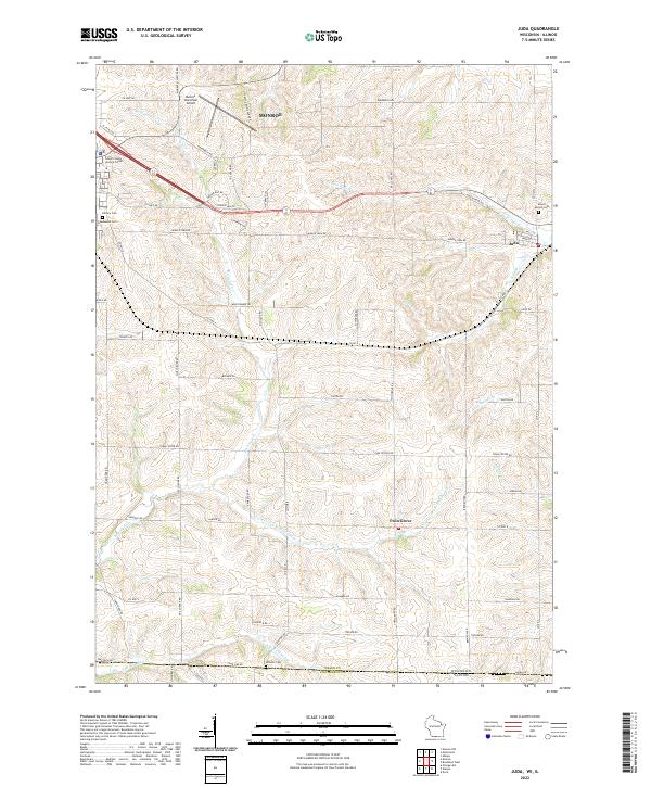 Juda topographic map thumbnail
