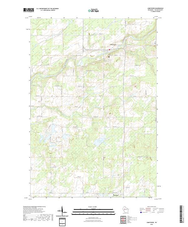 Jump River topographic map thumbnail