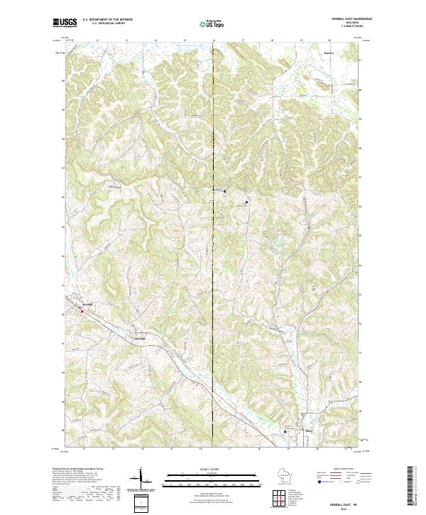 Kendall East topographic map thumbnail