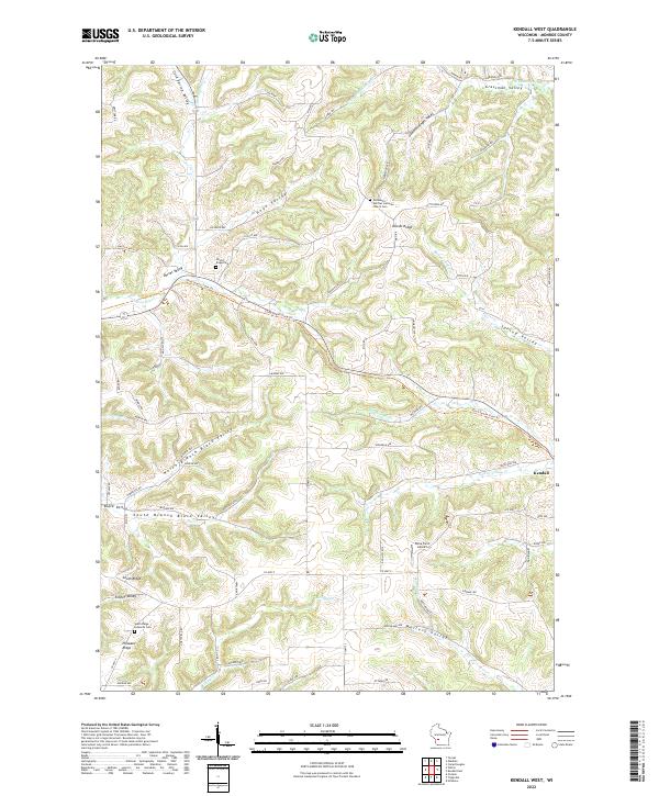 Kendall West topographic map thumbnail