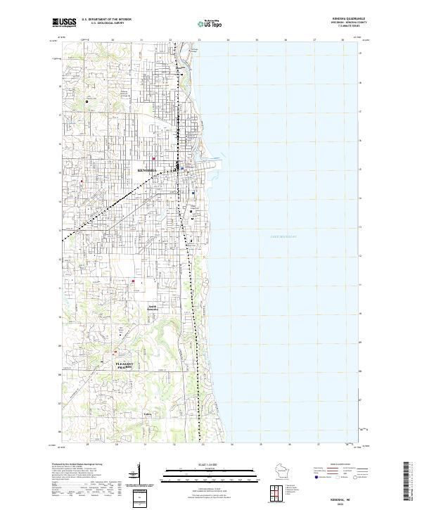 Kenosha topographic map thumbnail