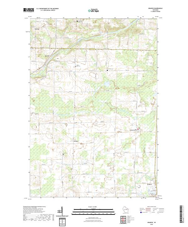 Krakow topographic map thumbnail