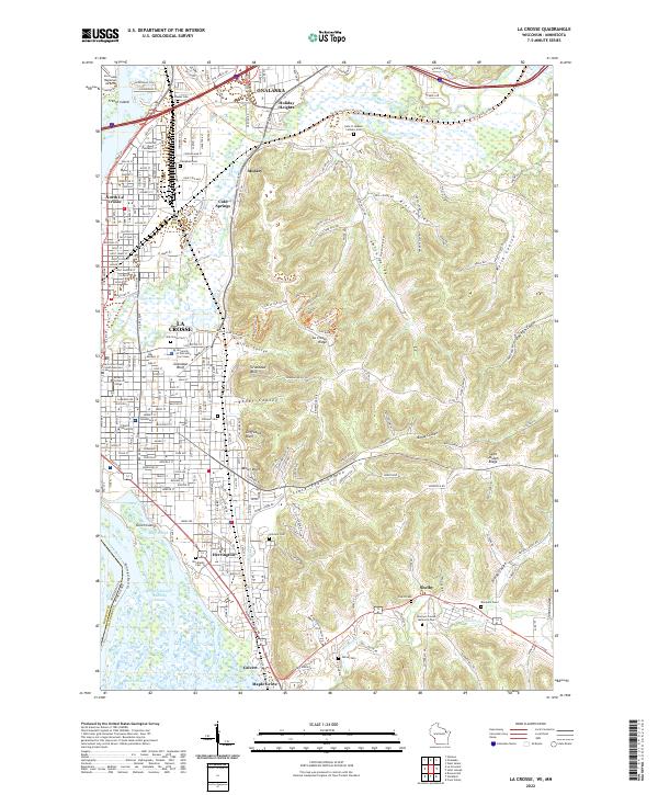 La Crosse topographic map thumbnail