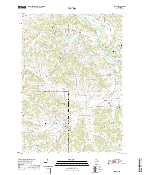 La Valle topographic map thumbnail