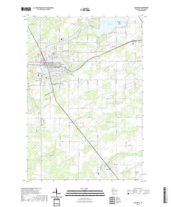 Ladysmith topographic map thumbnail