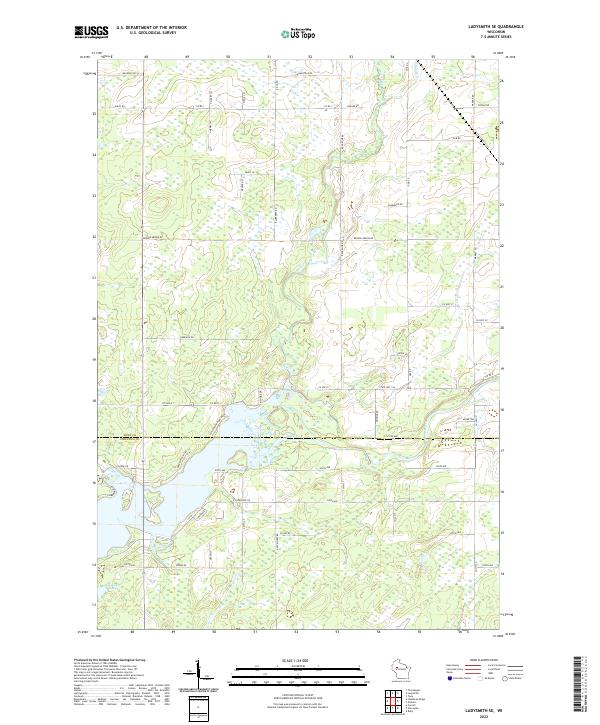 Ladysmith SE topographic map thumbnail