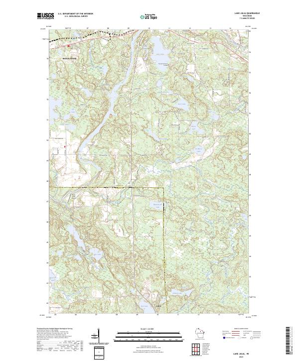 Lake Julia topographic map thumbnail