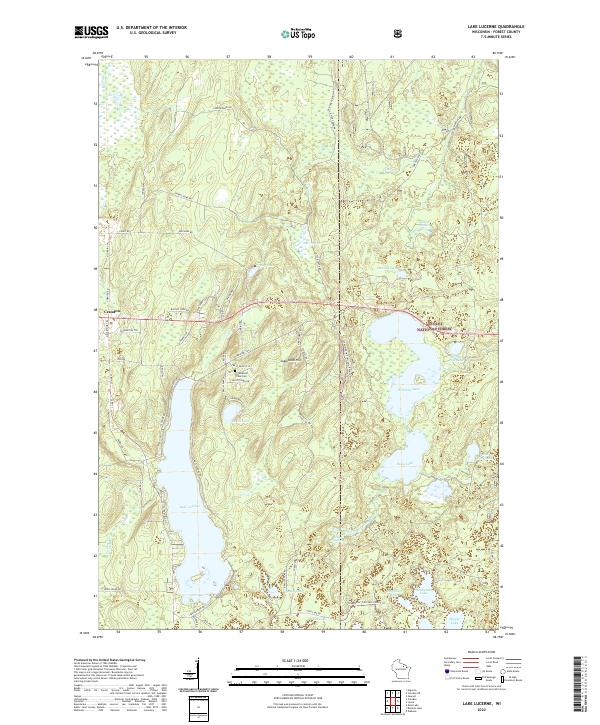 Lake Lucerne topographic map thumbnail