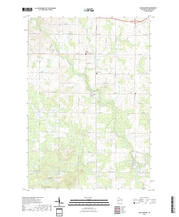 Lake Manakiki topographic map thumbnail