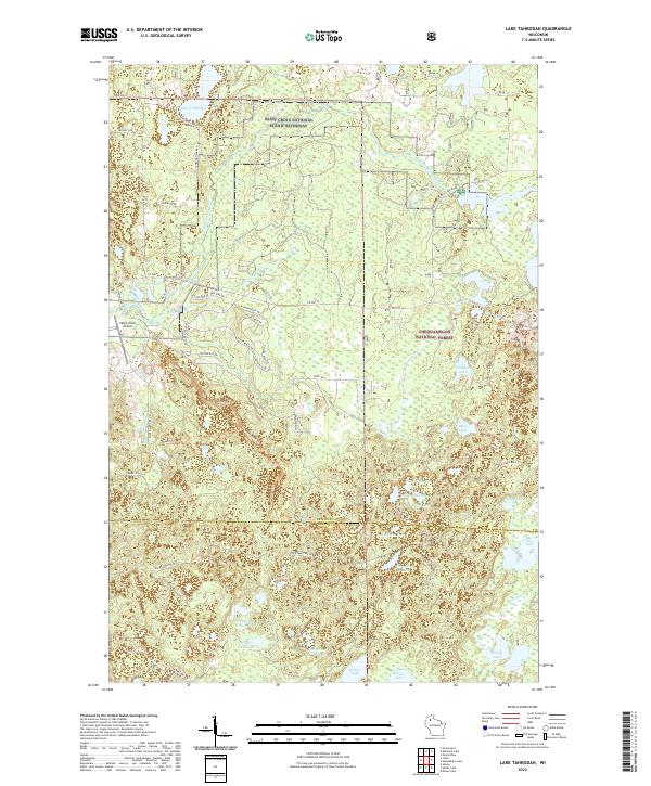 Lake Tahkodah topographic map thumbnail