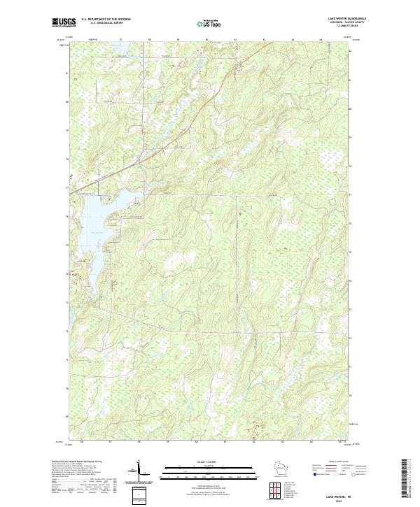 Lake Winter topographic map thumbnail