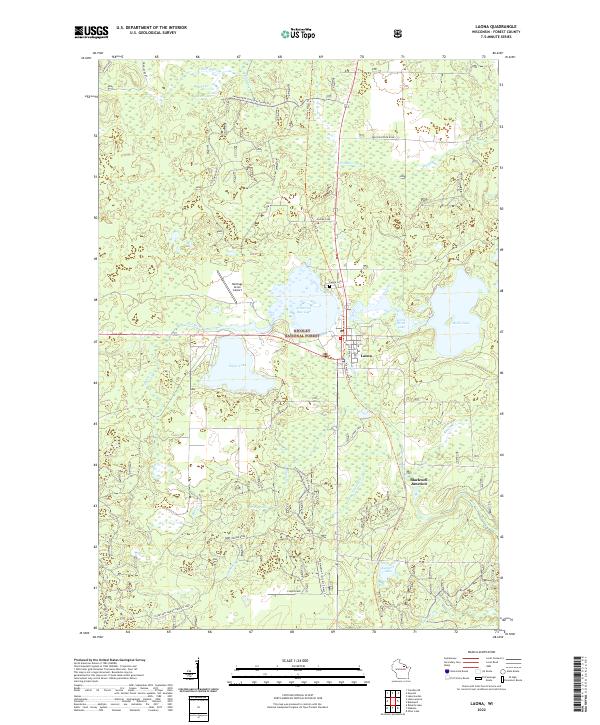 Laona topographic map thumbnail