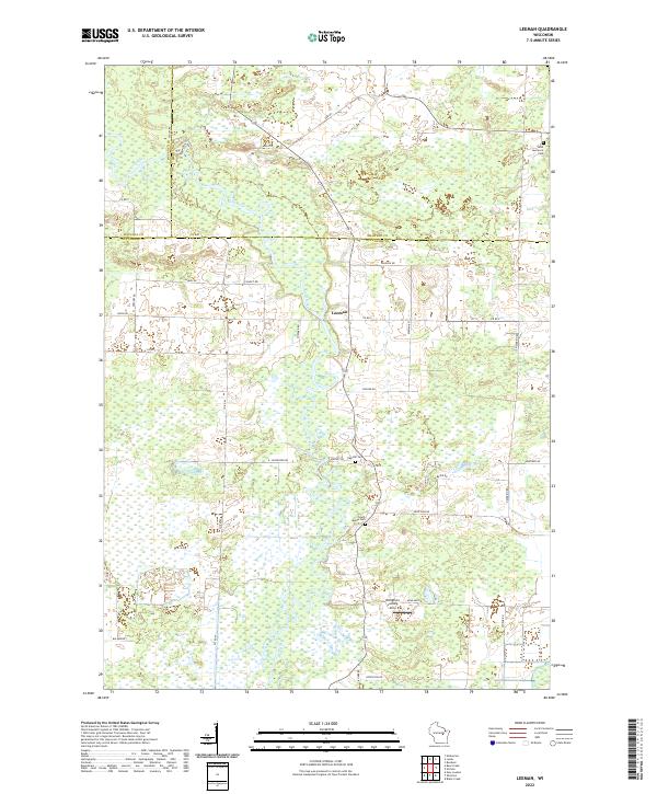 Leeman topographic map thumbnail
