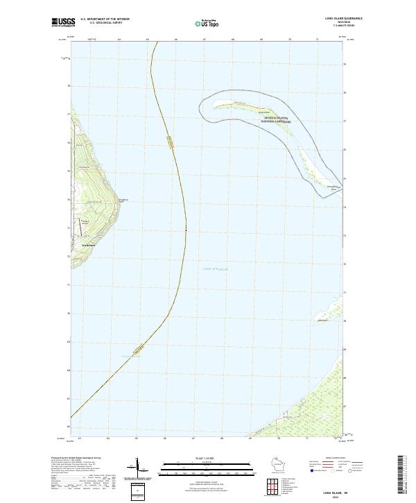 Long Island topographic map thumbnail