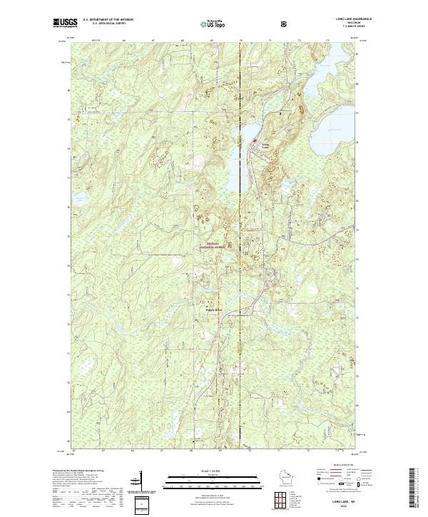 Long Lake topographic map thumbnail