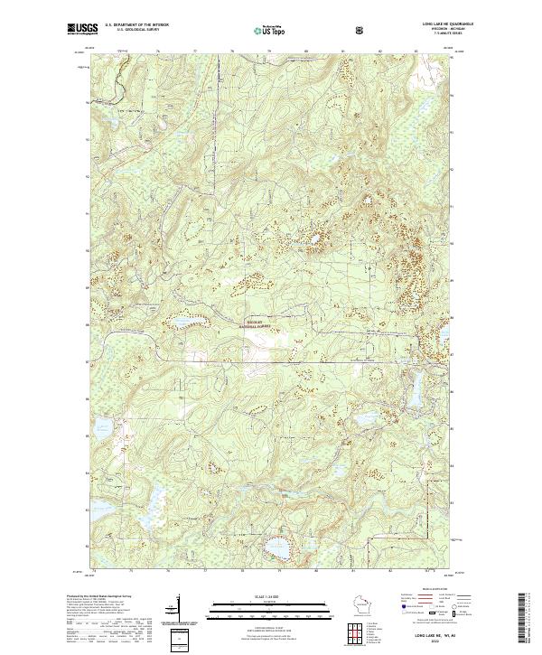 Long Lake NE topographic map thumbnail