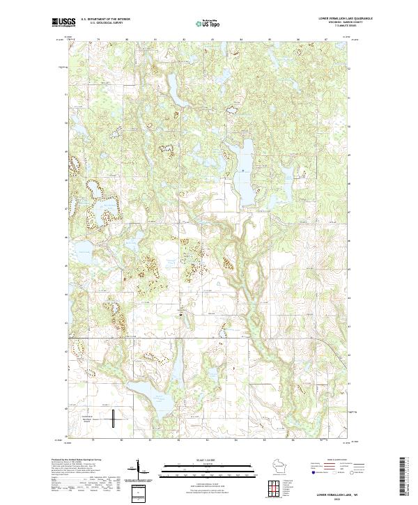 Lower Vermillion Lake topographic map thumbnail