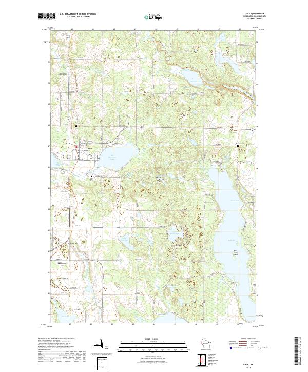 Luck topographic map thumbnail