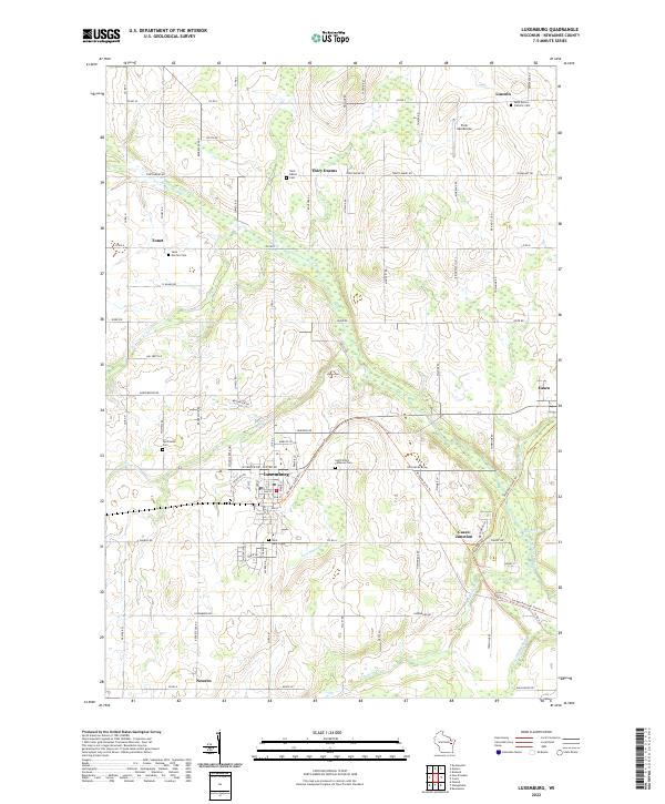 Luxemburg topographic map thumbnail