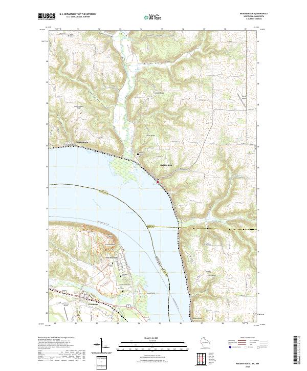 Maiden Rock topographic map thumbnail