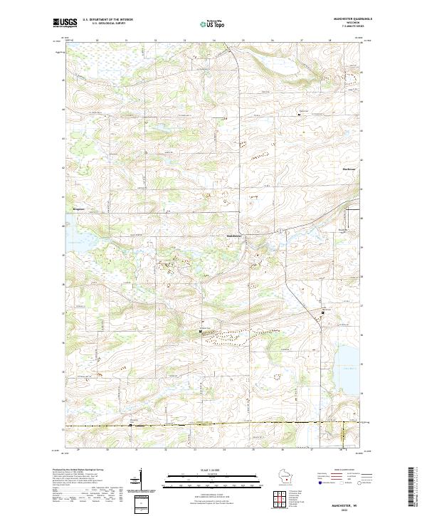 Manchester topographic map thumbnail