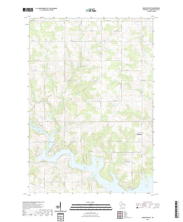 Marathon SW topographic map thumbnail