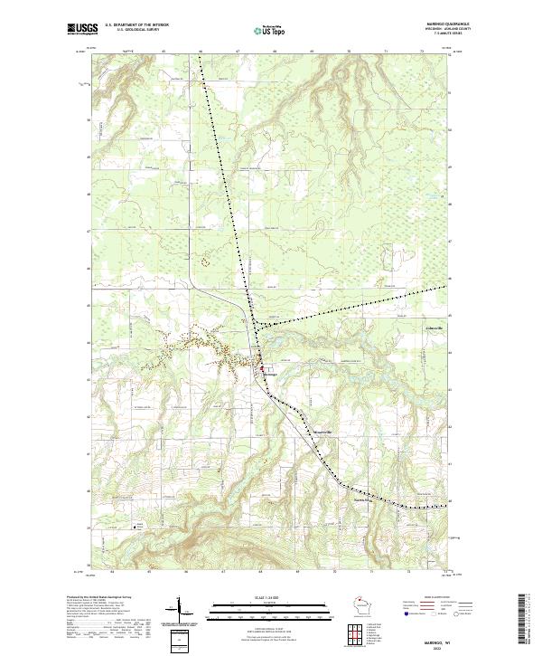 Marengo topographic map thumbnail