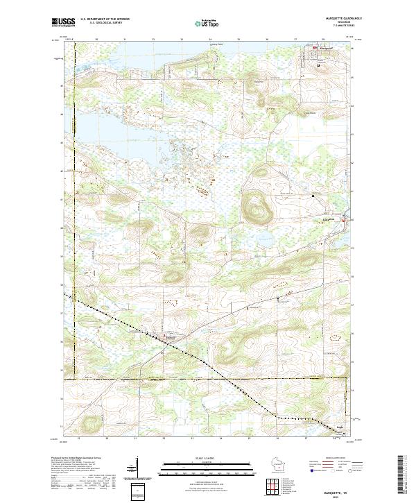 Marquette topographic map thumbnail