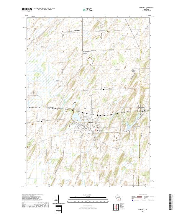 Marshall topographic map thumbnail