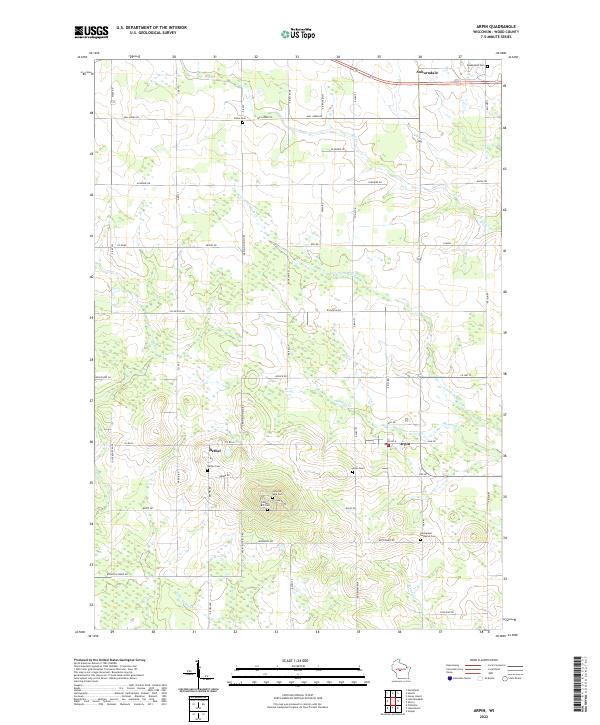 Arpin topographic map thumbnail