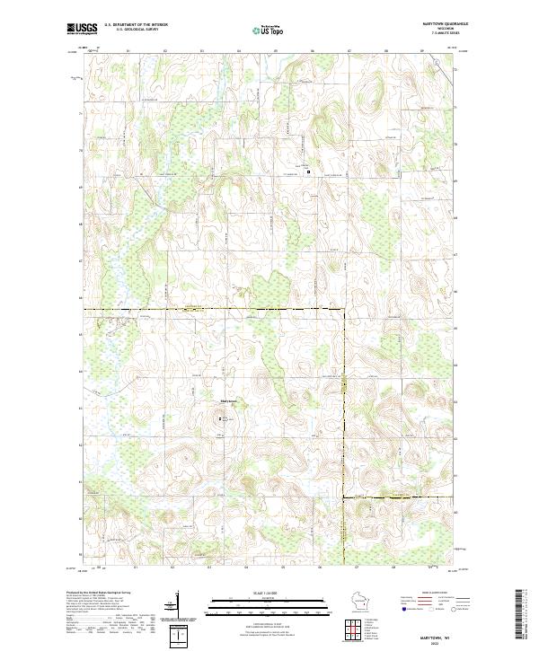 Marytown topographic map thumbnail