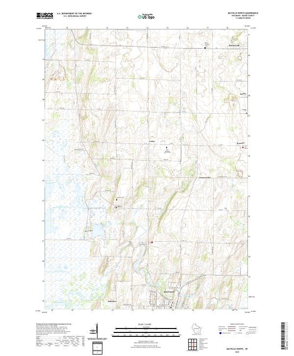 Mayville North topographic map thumbnail