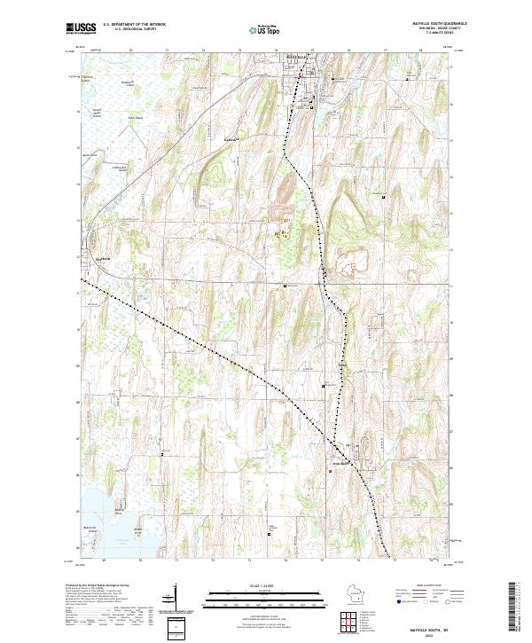 Mayville South topographic map thumbnail