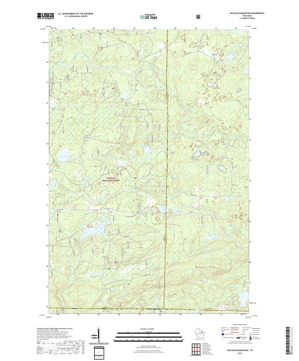 McCaslin Mountain topographic map thumbnail